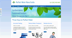 Desktop Screenshot of perfectwaternovascotia.com